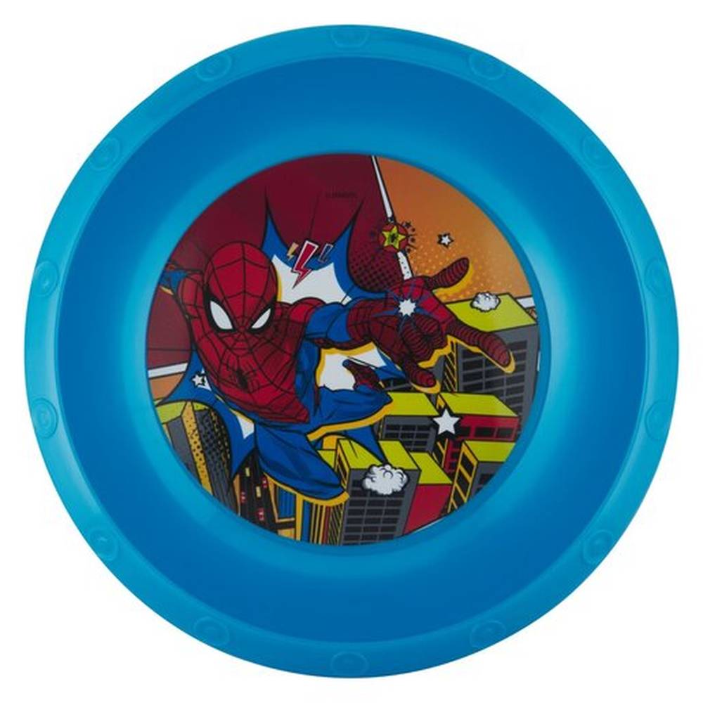 Spiderman Value Plastic Bowl In Blue