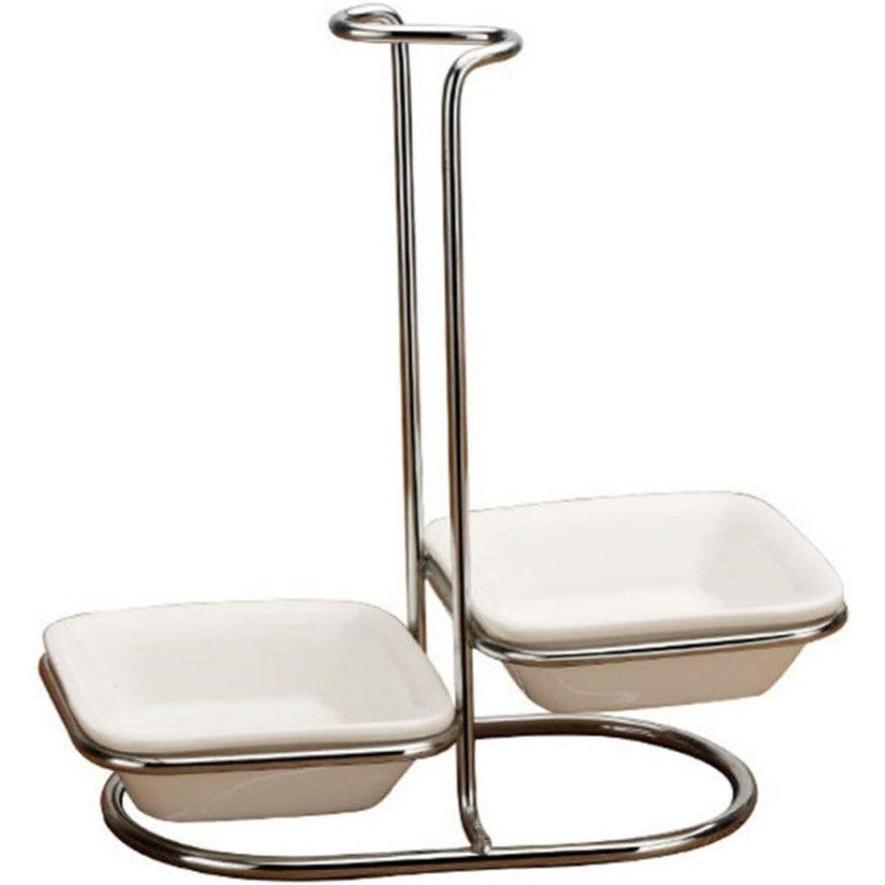 Double Spoon Stand In Silver