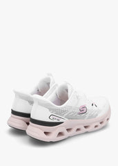 Skechers Womens Glide-Step Altus Shoes In White And Pink