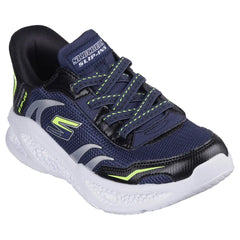 Skechers Boys Meteor Lights Sneaker In Navy