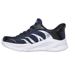 Skechers Boys Meteor Lights Sneaker In Navy