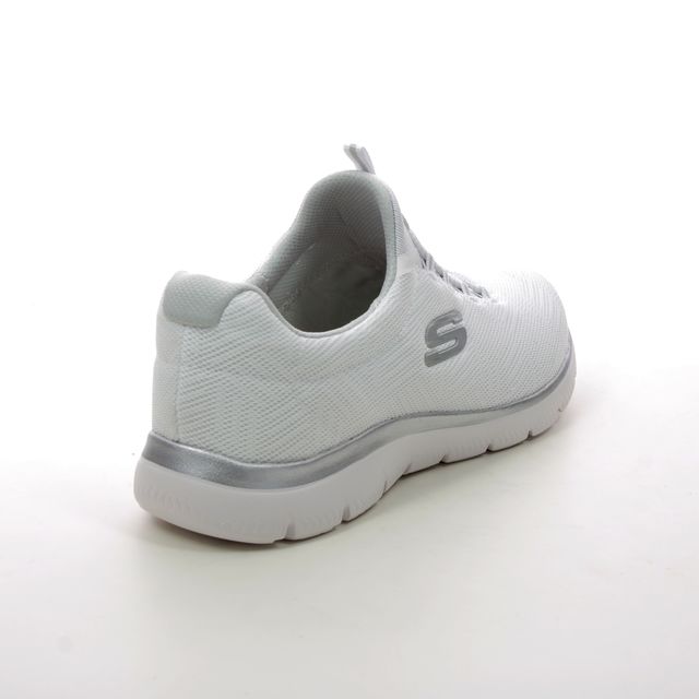 Skechers 150119 Womens Summits Shoes  White/Silver