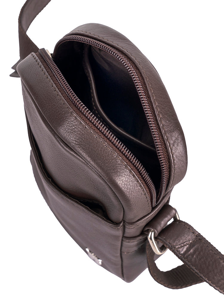Papillon First Input Mini Sling Bag In Brown