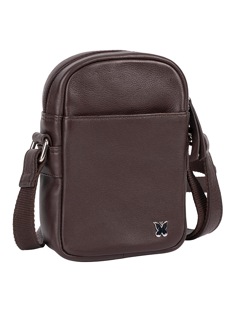 Papillon First Input Mini Sling Bag In Brown