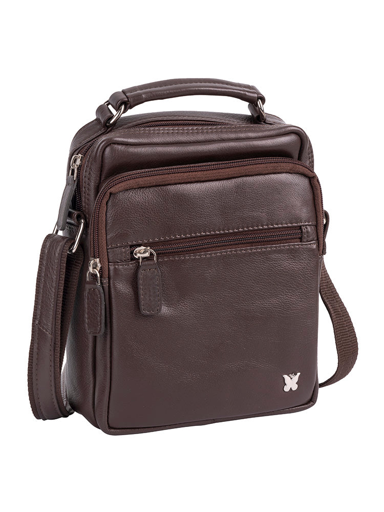 Papillon Crossbody Organiser Sling Brown