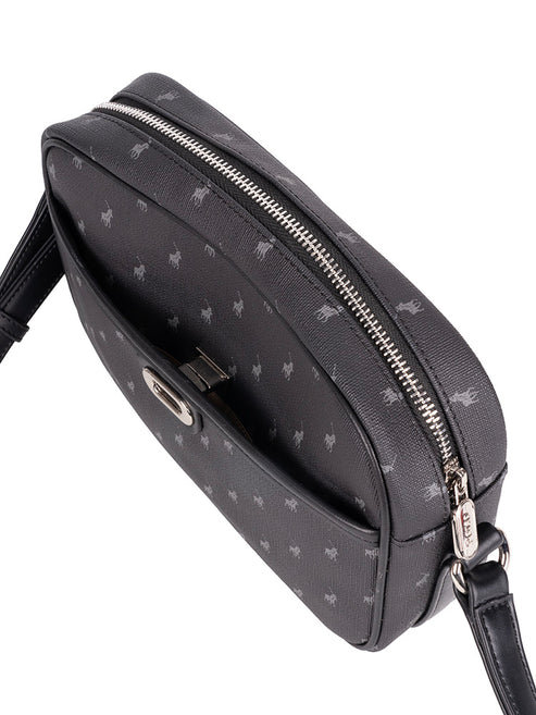 Polo Iconic Camera Bag With Turn Lock In Black