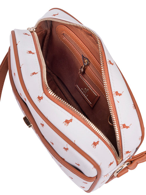 Polo Iconic Camera Bag With Turn Lock White