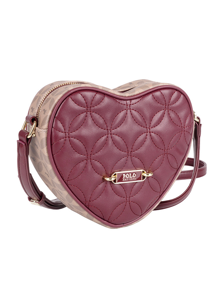 Polo Madison Heart Garnet Sling Bag