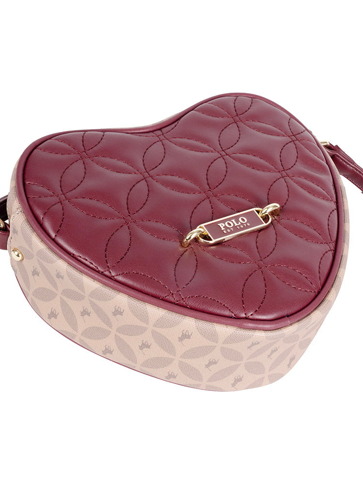 Polo Madison Heart Garnet Sling Bag