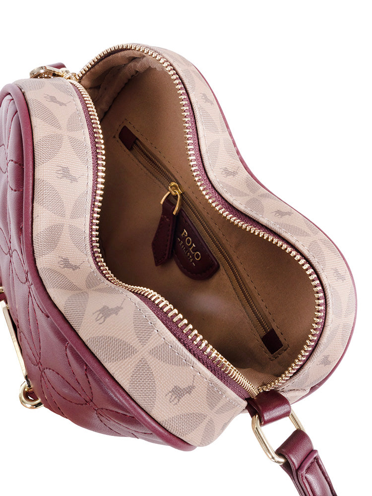 Polo Madison Heart Garnet Sling Bag