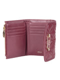 Polo Womens Madison Smalls Compact Trifold Purse In Maroon