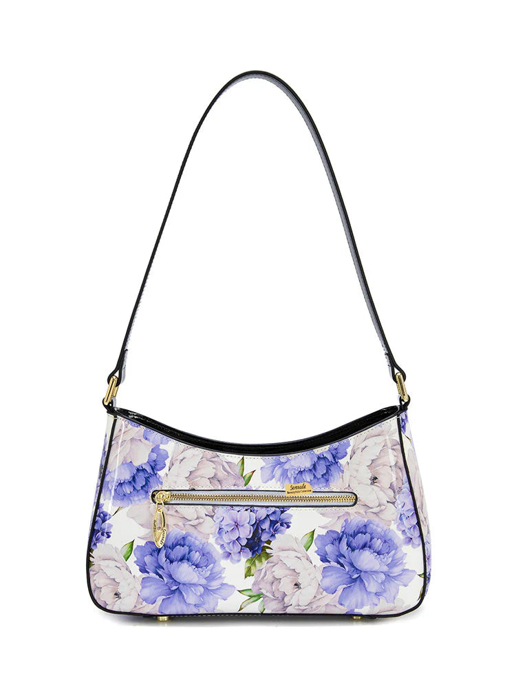 Miss Serenade Lilac Peony Shoulder Bag