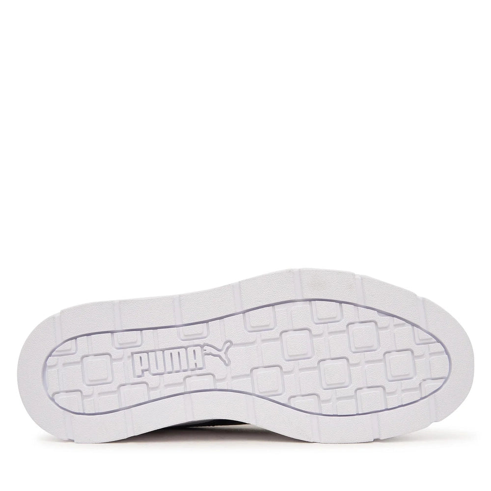Puma Womens Karmen Classic Sneakers In White/Black/Gray