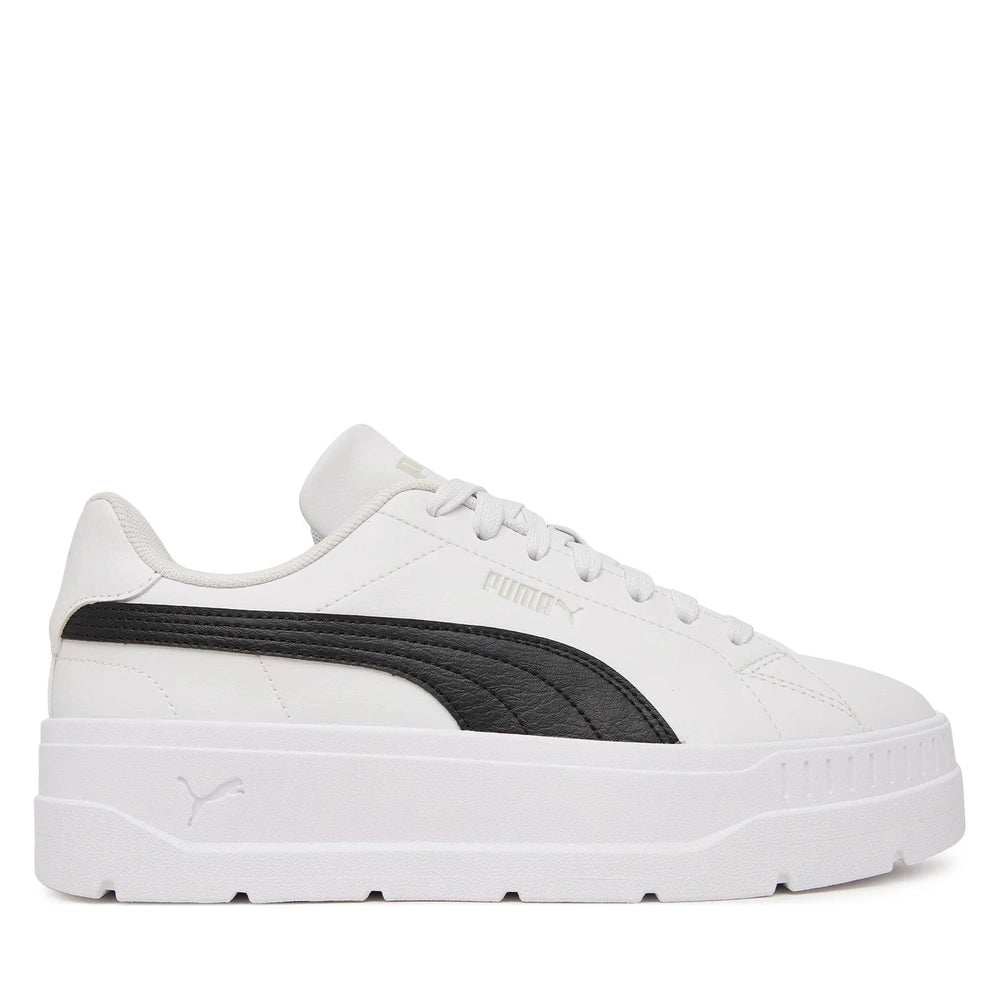 Puma Womens Karmen Classic Sneakers In White/Black/Gray