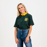 Old School Sa Supporters Clasic Ss Rugby Jersey Green