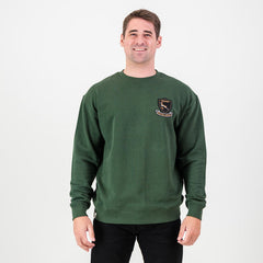 Old School Springboks Shield Crew Sweater Green