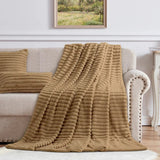 Cotton Co Milan Faux Fur240x220 Throw In Stone