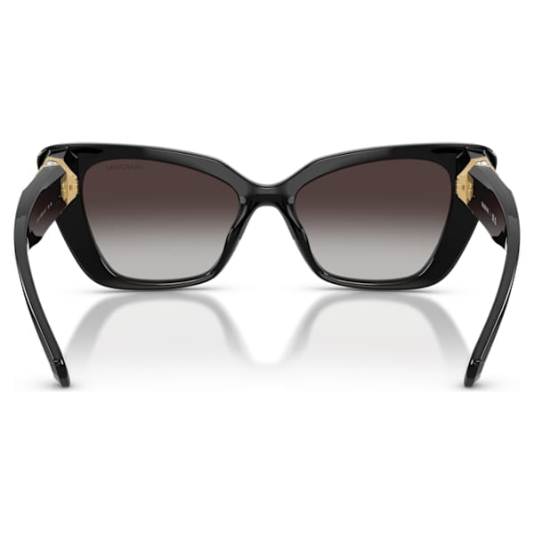 Swarovski Womens Cat Eye Crystal Sunglasses In Black