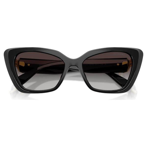 Swarovski Womens Cat Eye Crystal Sunglasses In Black