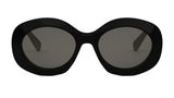 Celine Womens Triomphe Round Sunglasses In Black