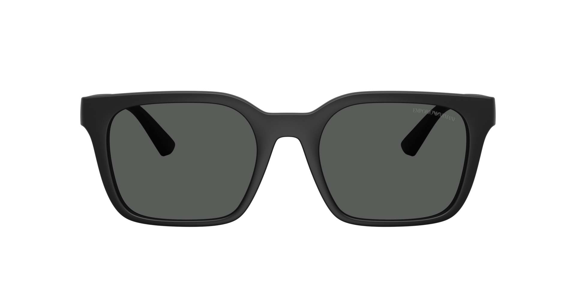 Emporio Armani Mens Square Sunglasses In Matte Black