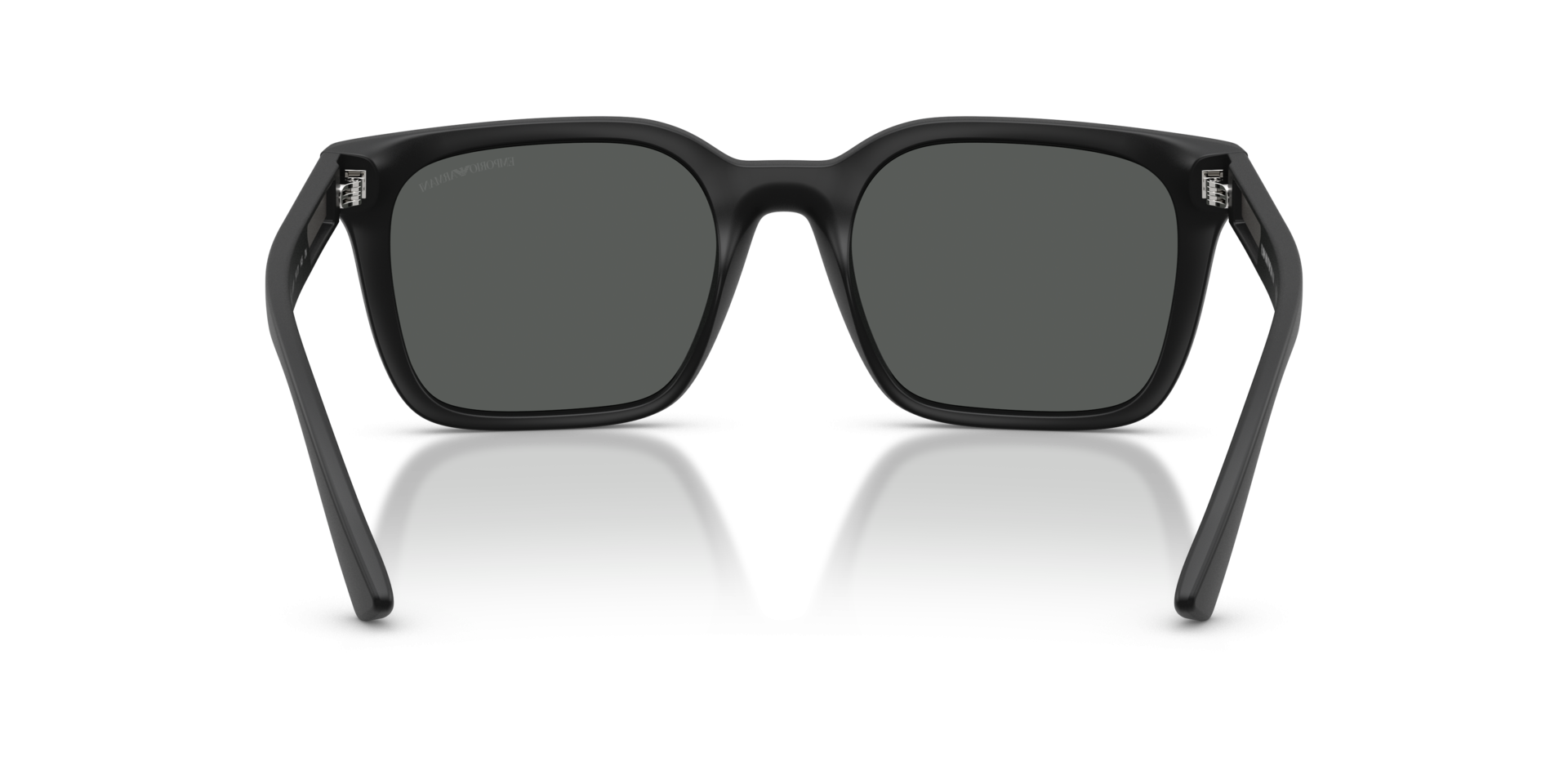 Emporio Armani Mens Square Sunglasses In Matte Black