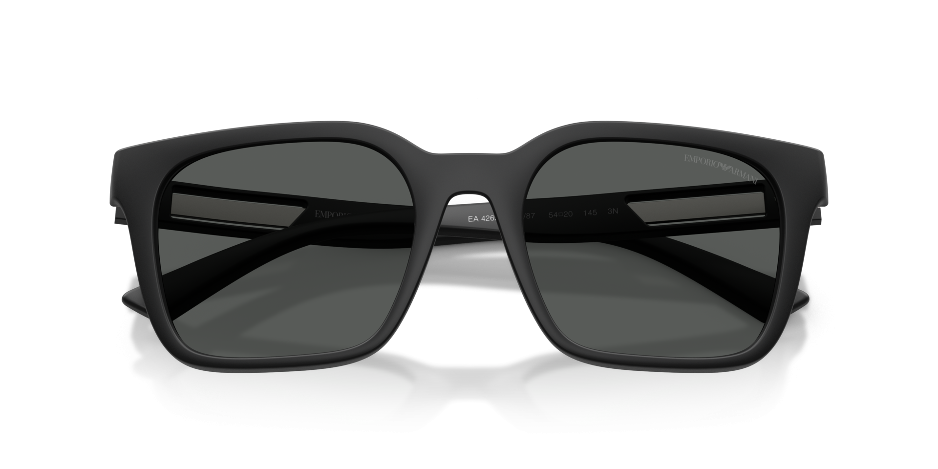Emporio Armani Mens Square Sunglasses In Matte Black