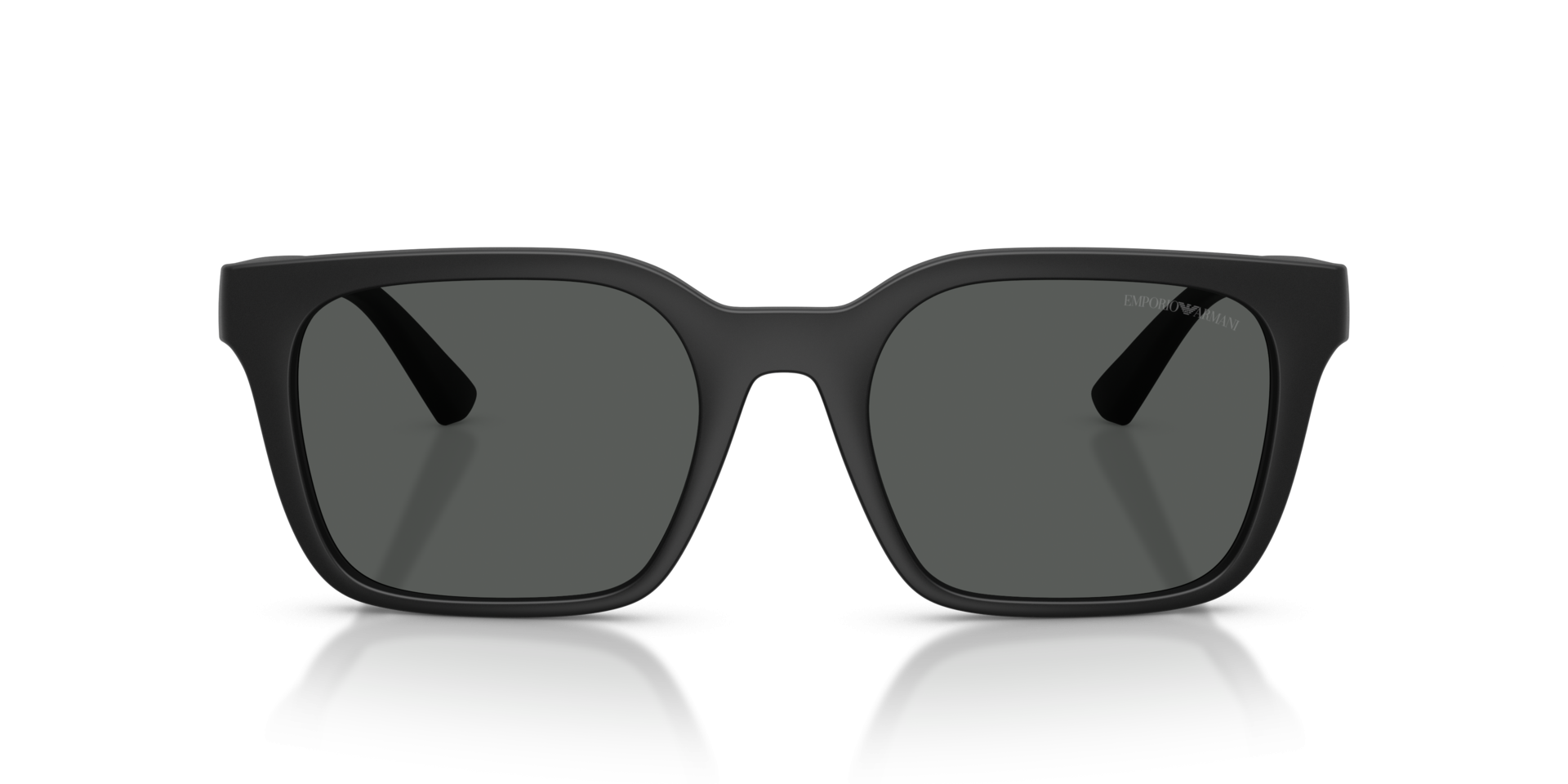 Emporio Armani Mens Square Sunglasses In Matte Black