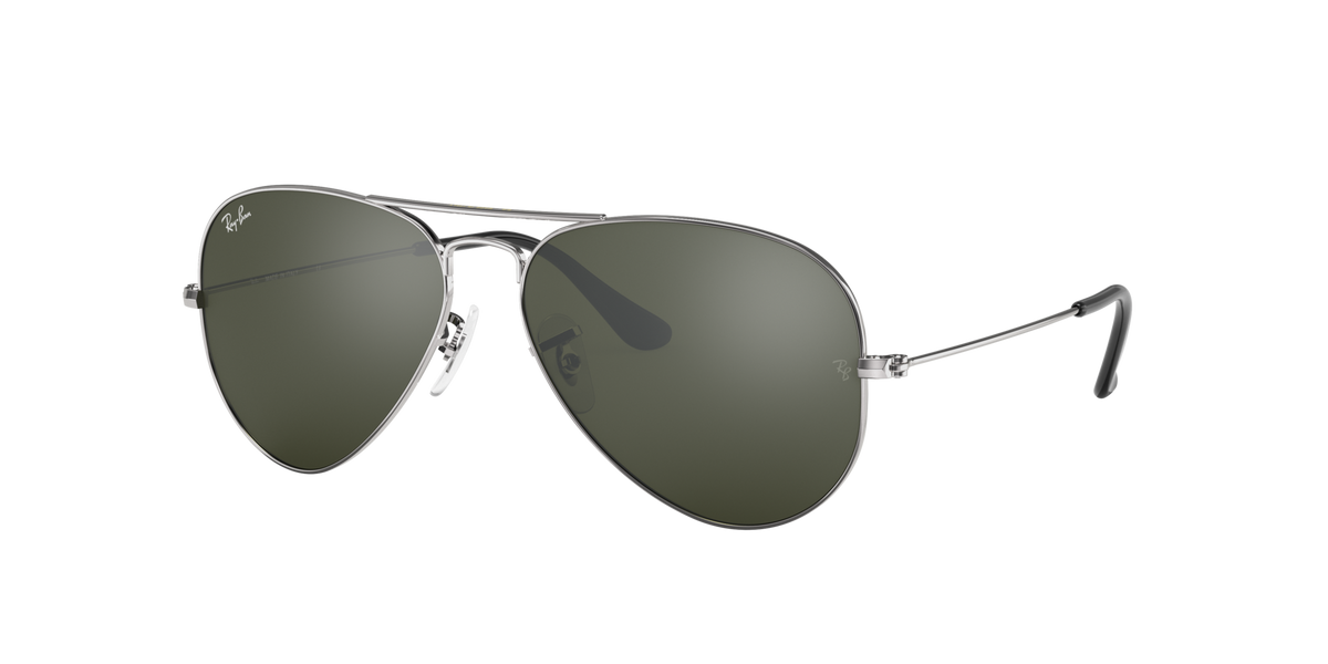 Ray-Ban Metal Aviator Sunglasses In Black