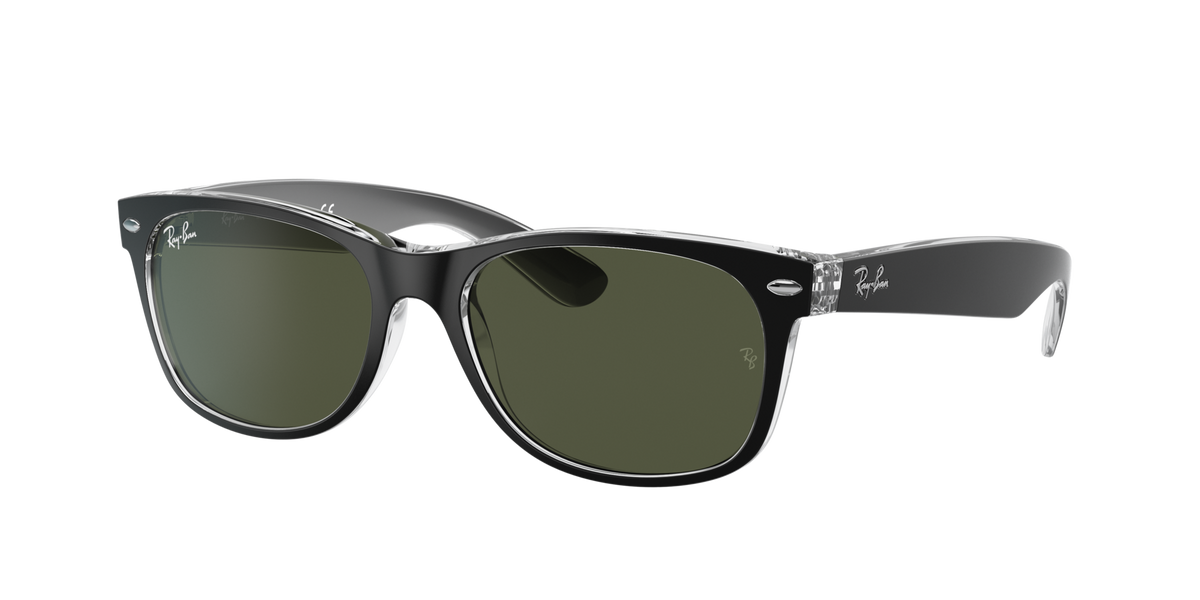 Ray-Ban New Wayfarer Rb2132 605255 Unisex Sunglasses In Black
