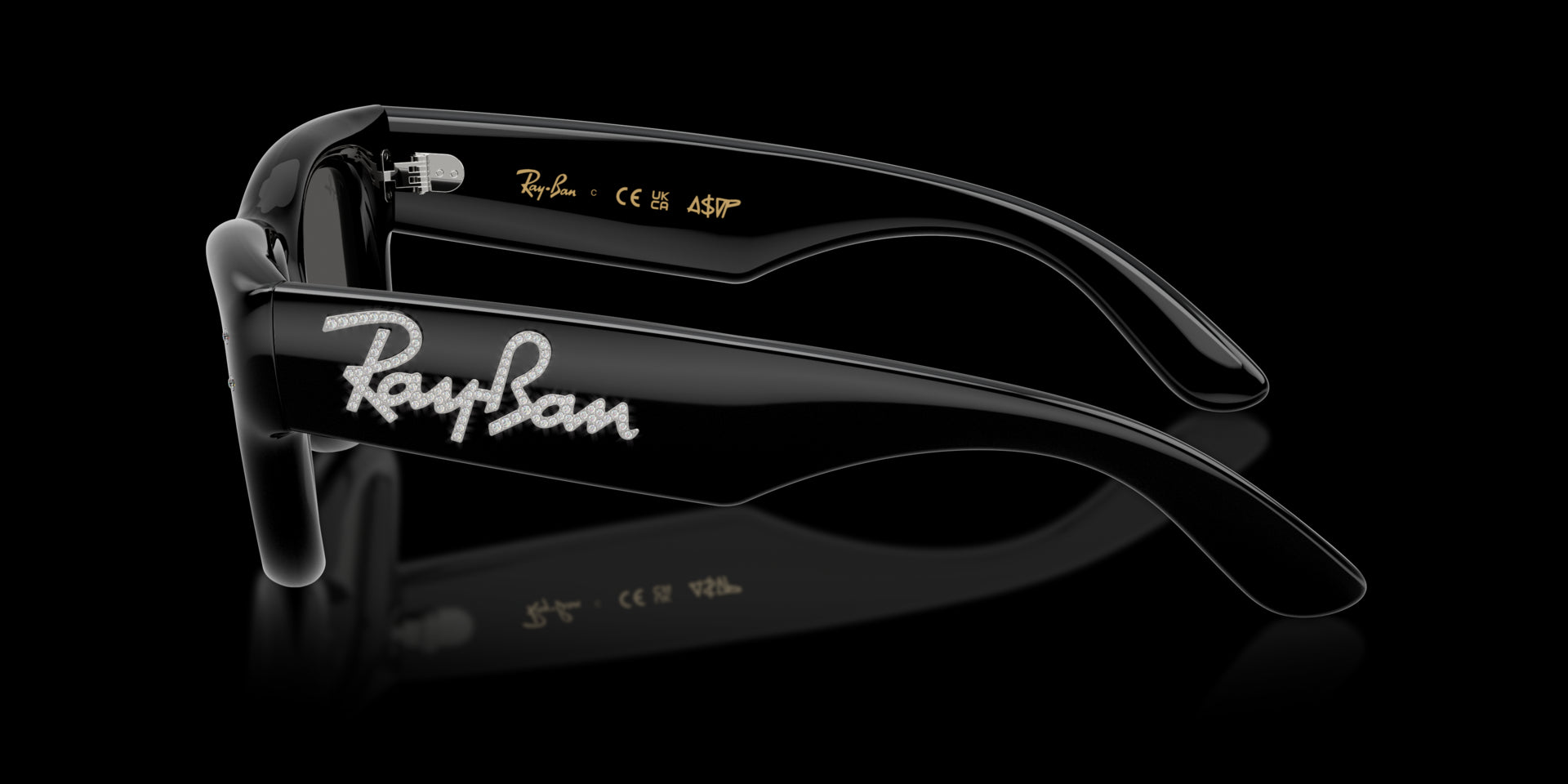 Ray-Ban Wayfarer Puffer Womens Sunglasses In Black