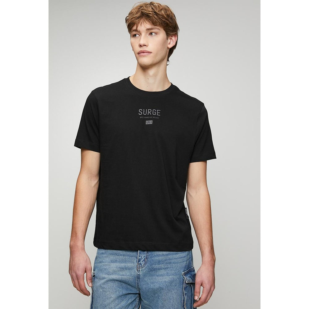 S.P.C.C Mens Surge Riven Short Sleeves T-Shirt In Black