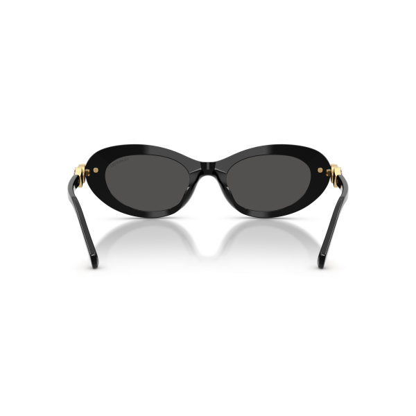 Swarovski Womens Oval Sunglasses In Black