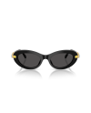 Swarovski Womens Oval Sunglasses In Black