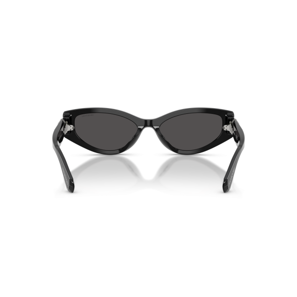 Swarovski Womens Narrow Cat Eye Sunglasses In Black