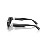 Swarovski Womens Narrow Cat Eye Sunglasses In Black
