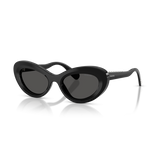 Swarovski Womens Narrow Oval Sunglasses In Black