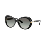 Swarovski Womens Oversized Round Sunglasses In Black