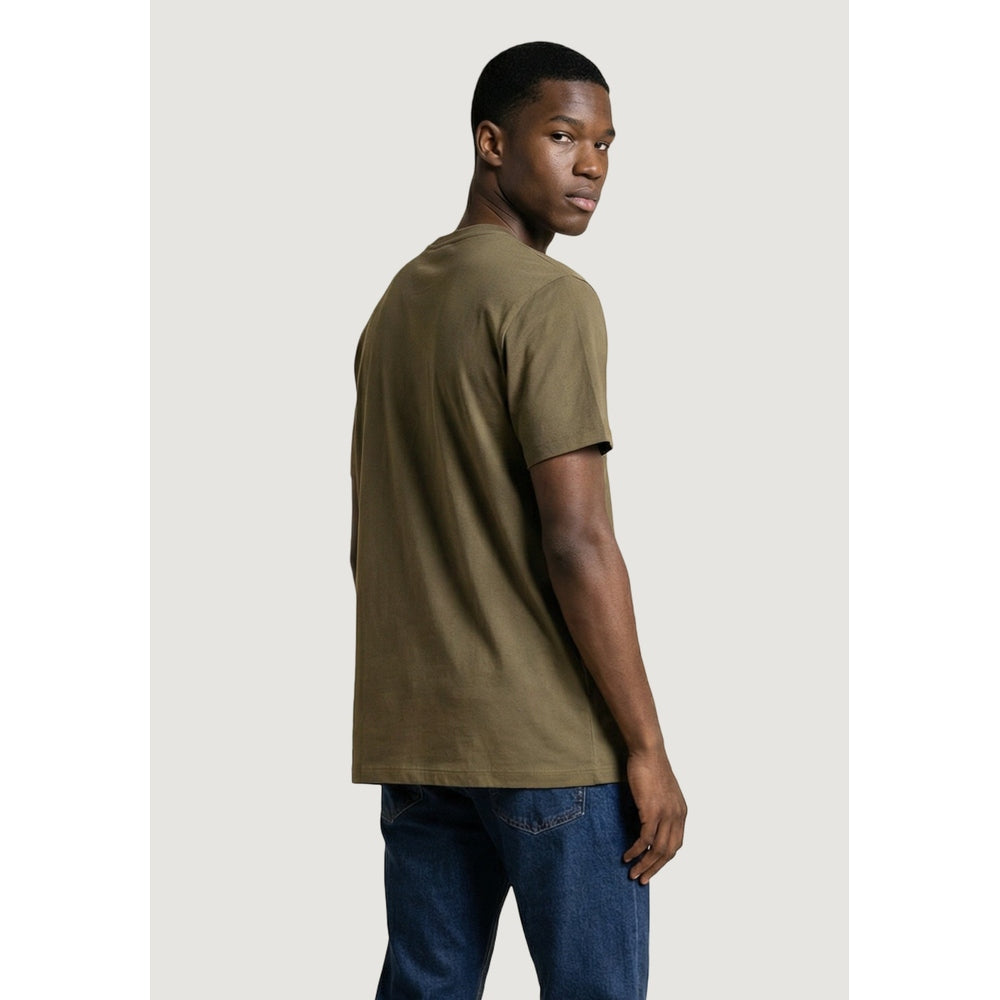 Calvin Klein Mens Short Sleeve 20S Light Graphic T-Shirt In Olive