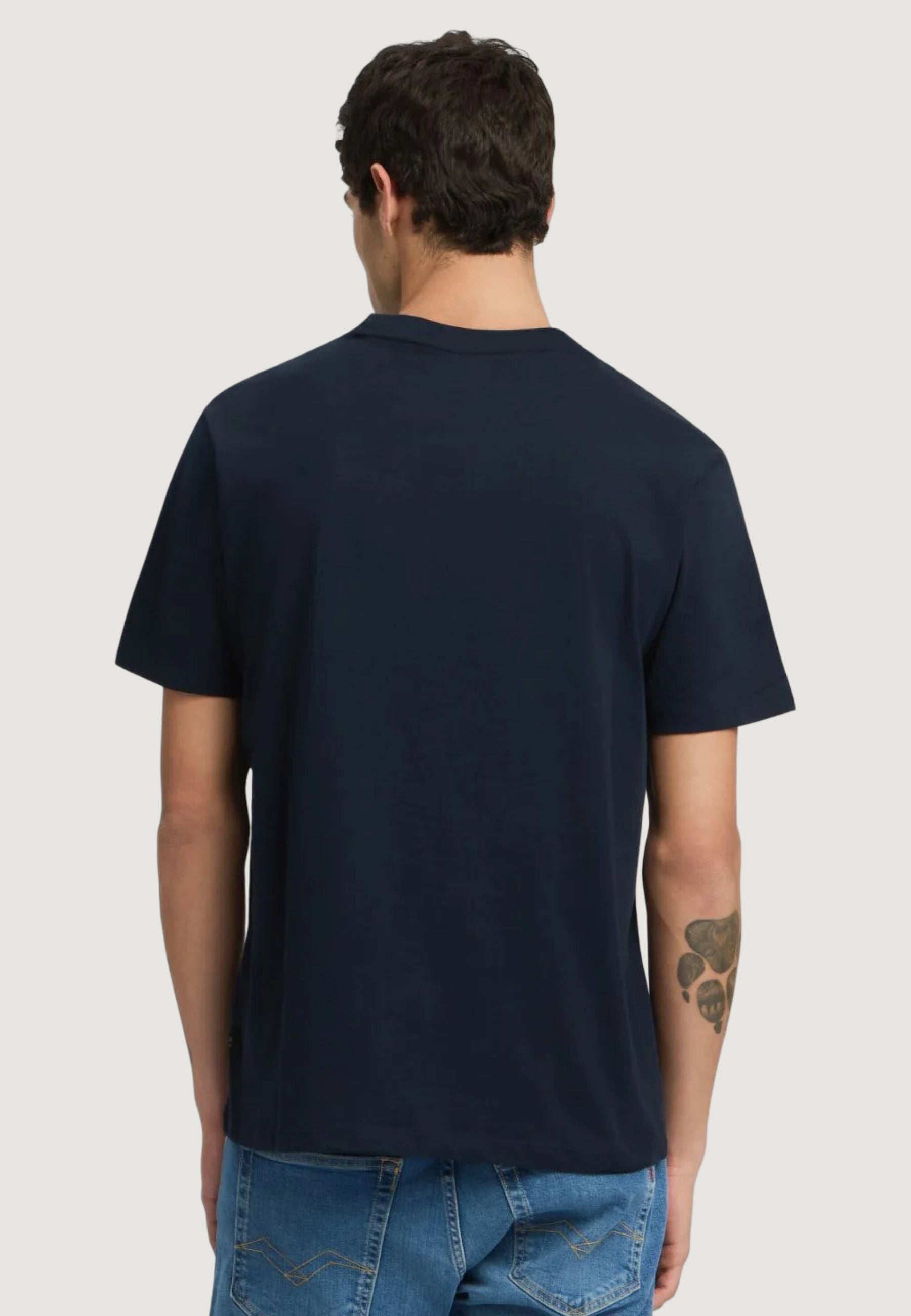 Replay Mens 067 T-Shirt In Navy