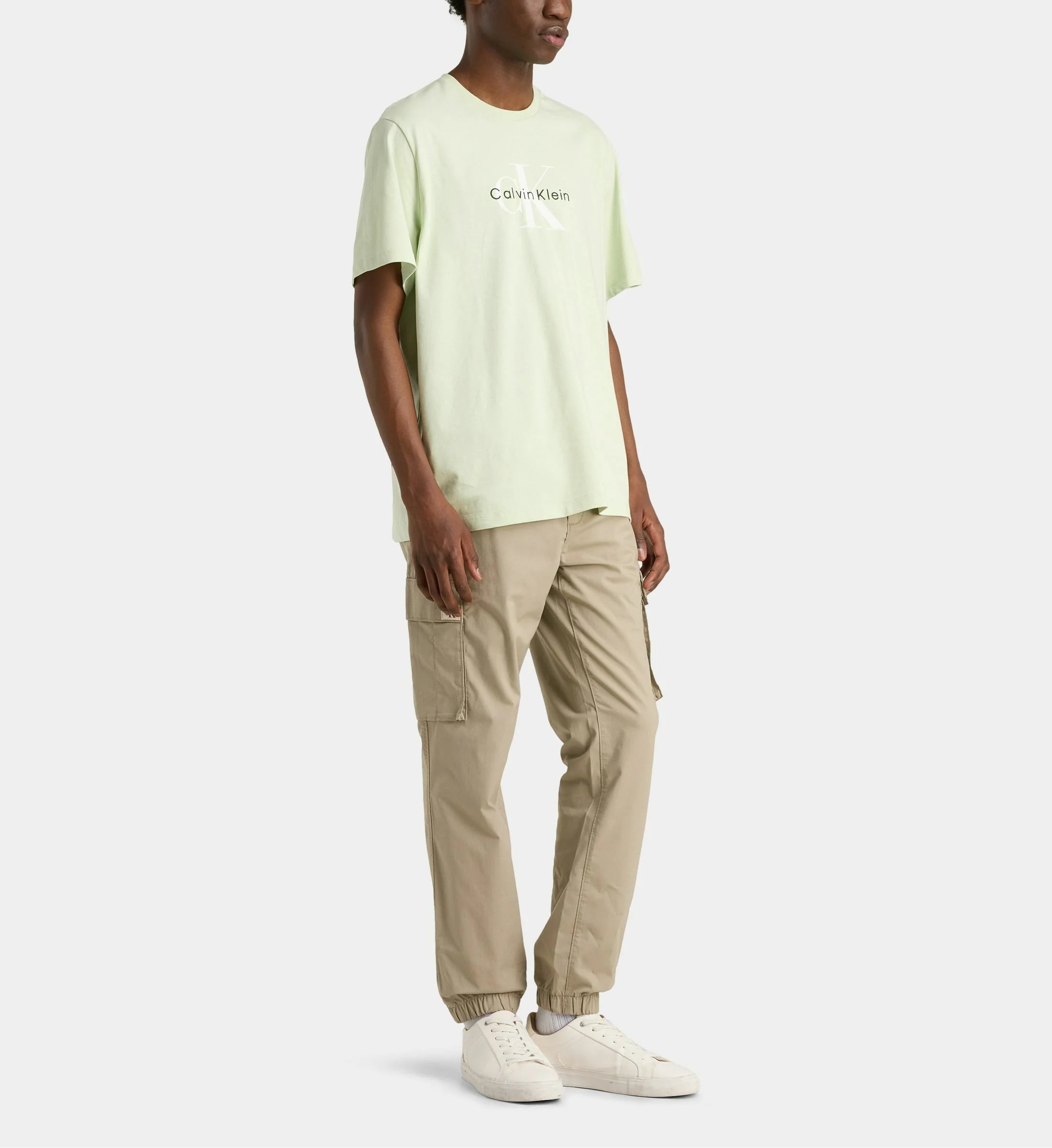 Calvin Klein Mens Hero Monologo T-Shirt In Green