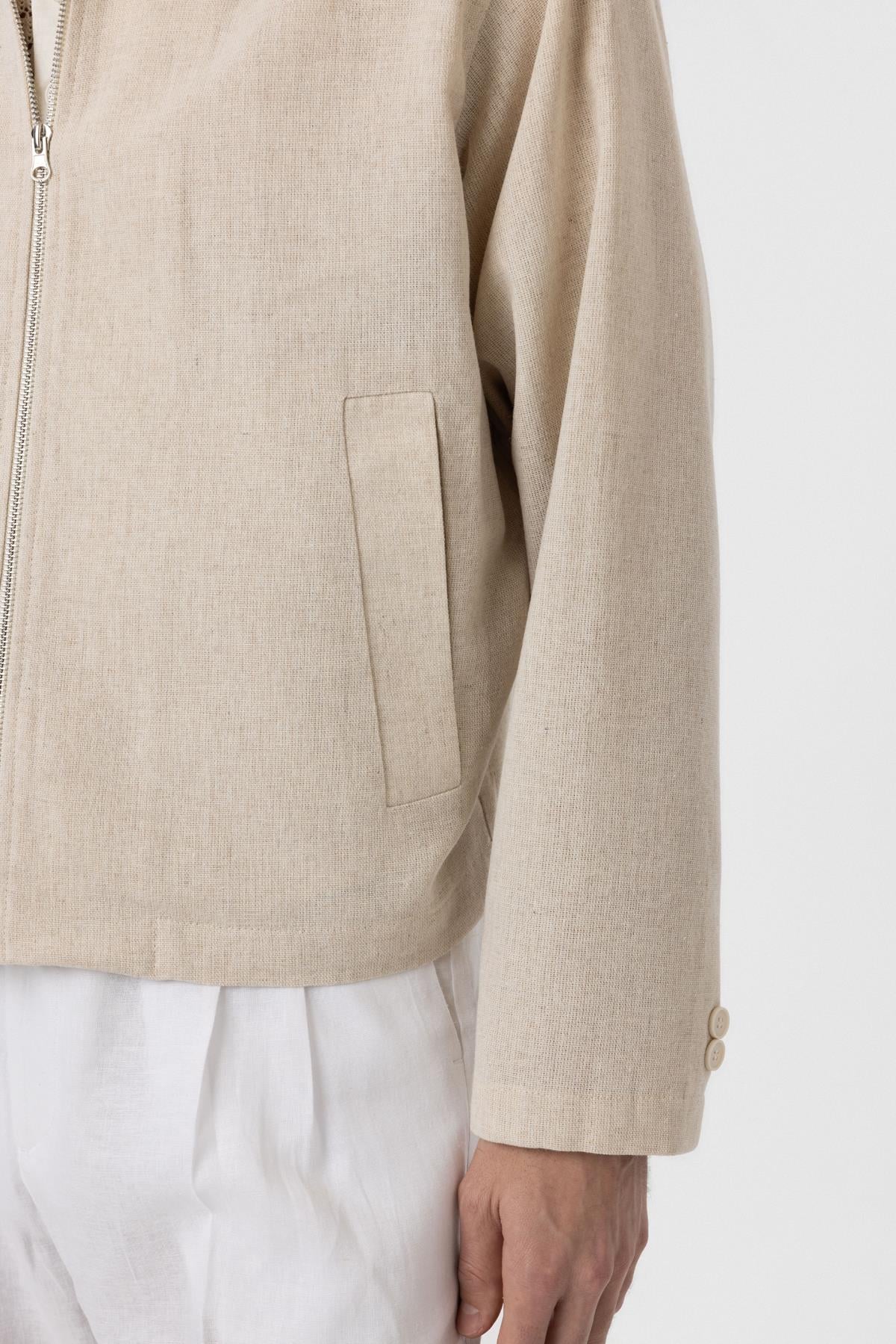 Antioch Mens Seasonal Relaxed Jacket In Beige