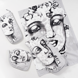 Tea Towel-S/Face-Pe/Bl