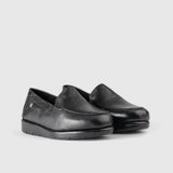 Hush Puppies Ladies Thea Tumbled Flat Shoes In Black