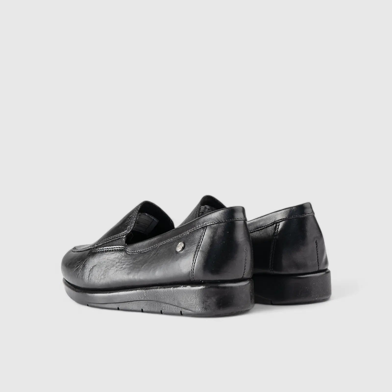 Hush Puppies Ladies Thea Tumbled Flat Shoes In Black