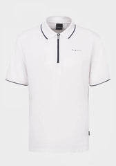 Bugatti 8150 75001C Mens White Short Sleeve Polo