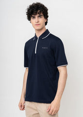 Bugatti 8150 75033C Mens Navy Short Sleeve Polo