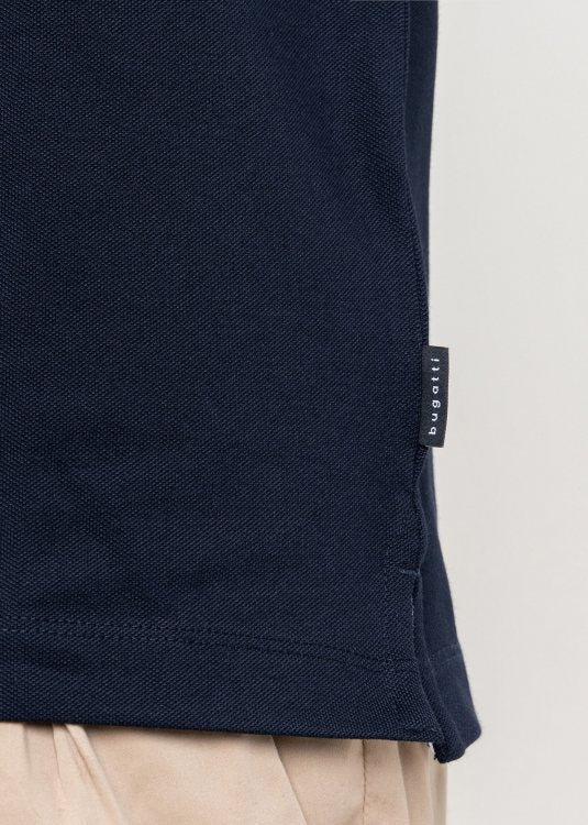 Bugatti 8150 75033C Mens Navy Short Sleeve Polo