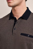 Bugatti 813165081B Mens Polo 1/1 Sleeve  Cognac