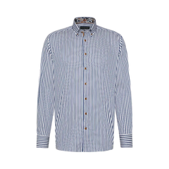 Bugatti 935058504 Shirt 390 White & Blue